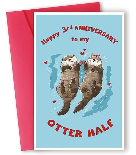 Amazon.com : Alzombi 3rd Anniversary Card, Sweet 3 Year