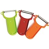 Bahoki Essentials 3-Set Swiss Peelers Fruit Vegetable, Potato, Hand, Julienne Peeler