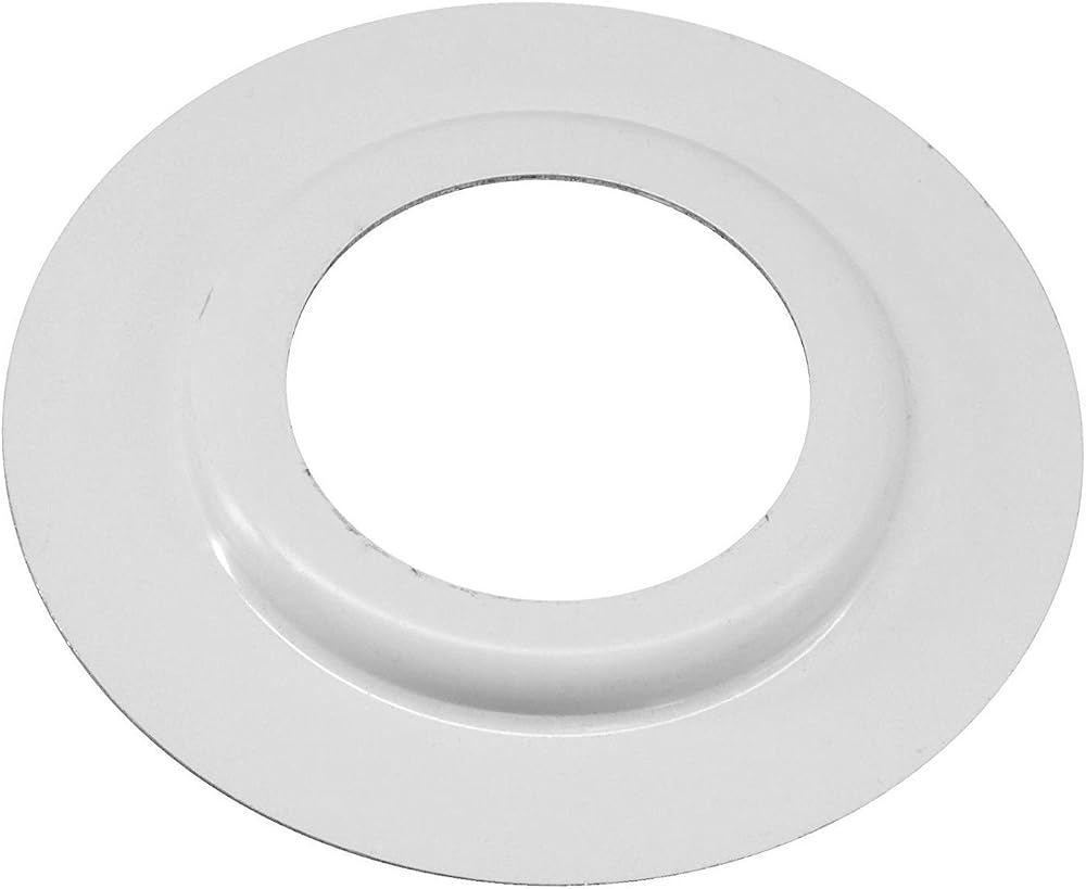 Funky Gadgets Pack of 2 White Metal Lampshade Reducer Ring 6 cm OD 2.9 cm ID