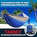 Camping Hammock, Lightweight Portable Garden Double Hammocks - Premium Nylon Parachute Hammock with Tree Straps for Backpacking Travel Beach Yard