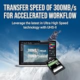 PNY 256GB X-PRO UHS-II SD Card Class 10 V90 U3 300MB/s 280MB/s view 3