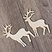 TINKSKY 15pcs Christmas Reindeer Ornaments Deer Hanging Ornaments Blank Wood Gift Tags Crafts Wood Slices Wooden Reindeer Hanging Pendants Decorations for Xmas Party Tree Home Decor