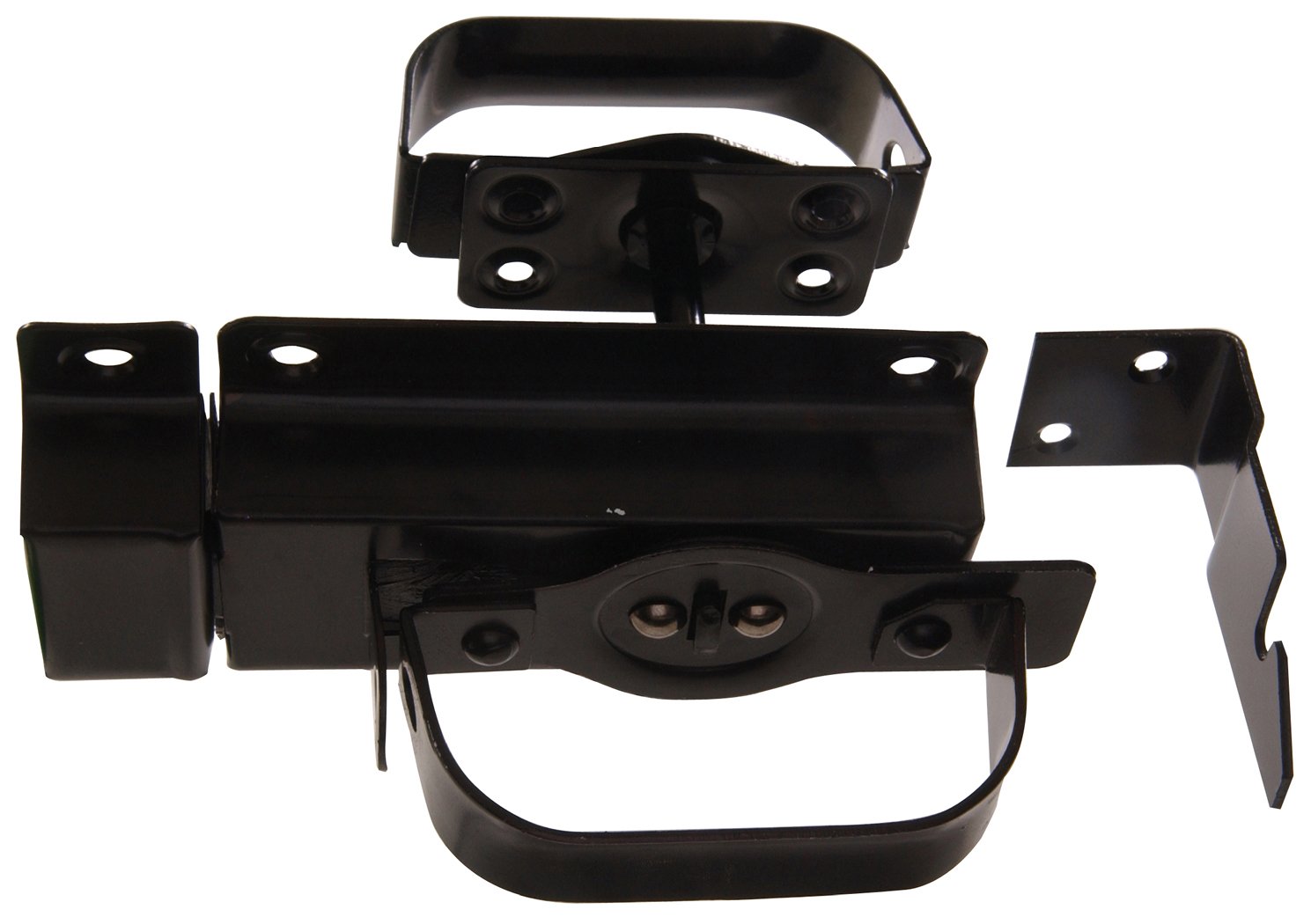 The Hillman Group 852505 Swinging Door Latch Black Finish 1Pack