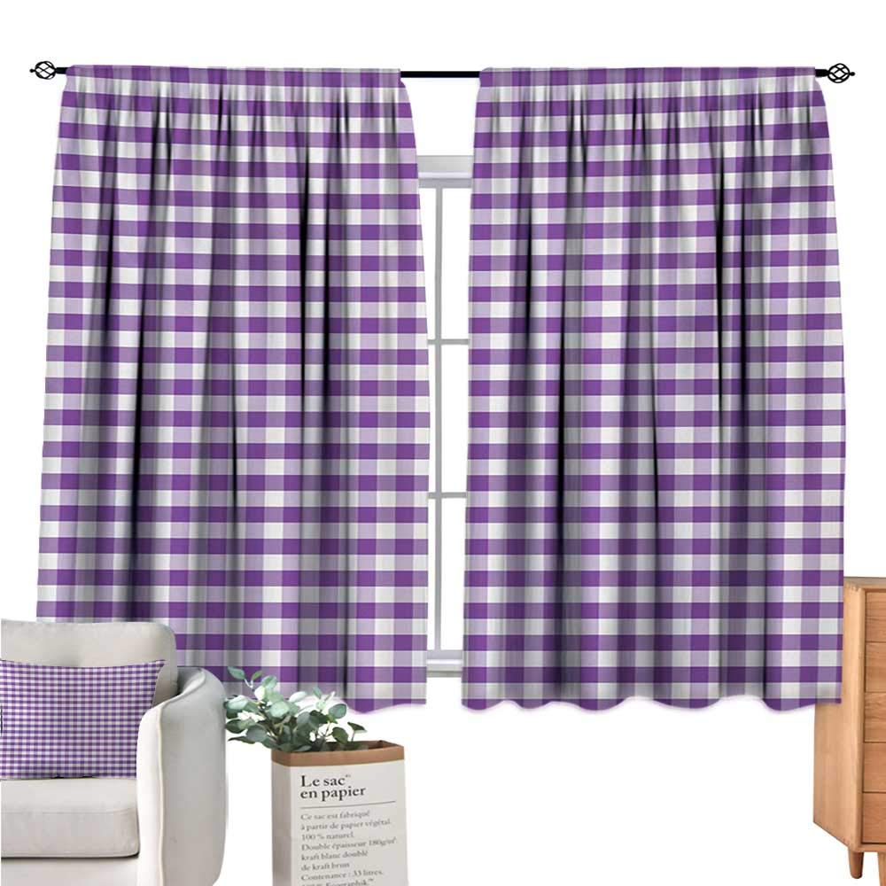 Amazon Com Hobeauty Checkered Tablecloth Blackout Curtains