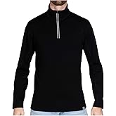 MERIWOOL Mens Base Layer 100% Merino Wool Heavyweight 400g Half Zip Sweater for Men