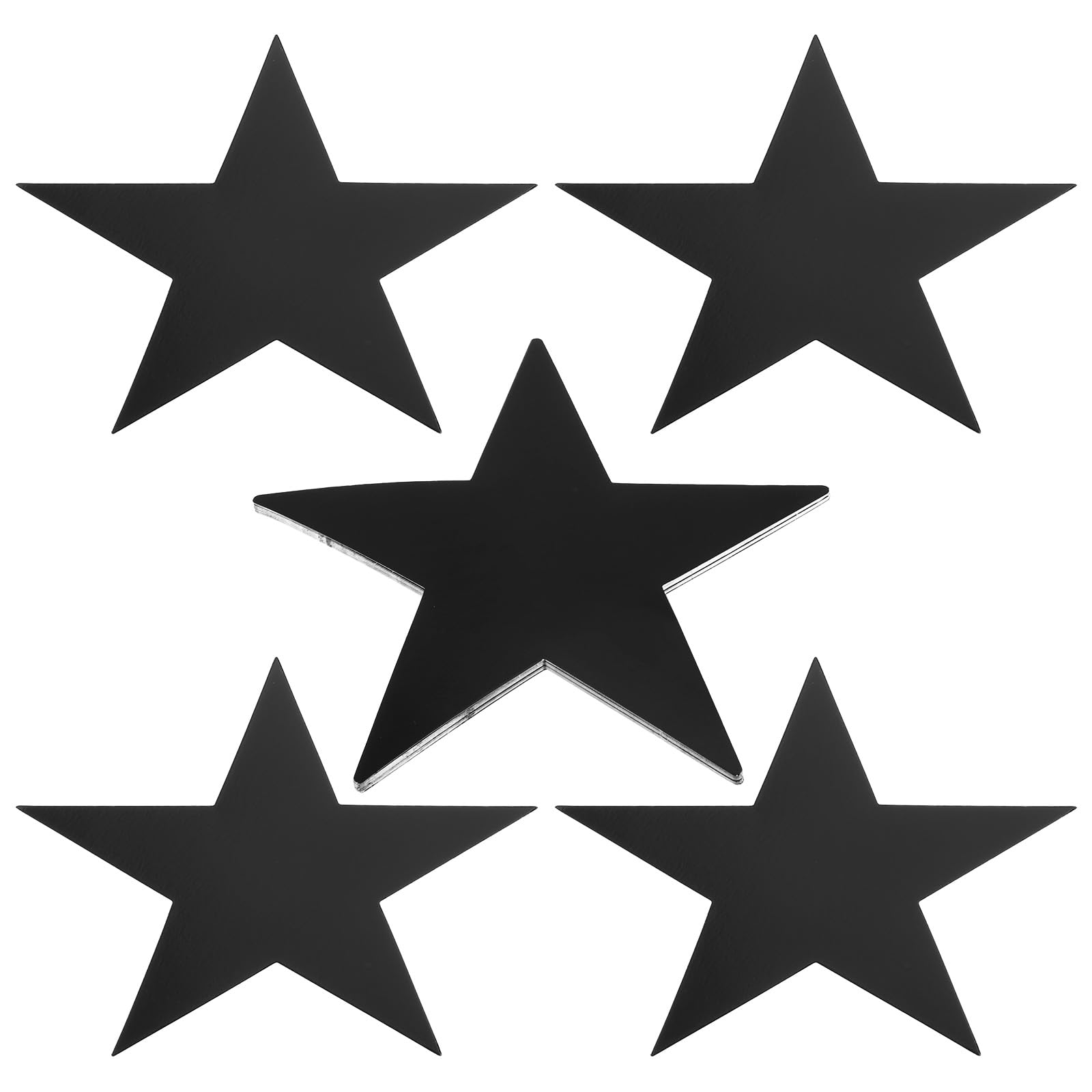 PATIKIL 11" Star Cutouts, 12 Pack Star Cutout Double Printed Paper Stars for Classroom Decoration DIY Craft Project Bulletin Board Wall Poster, Black