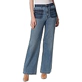 Jessica Simpson Womens Tease High Rise Wide Leg Jean Standard