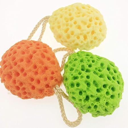 Amazon Supbel ボディスポンジ 体洗い ハニカム仕様 泡立て 垢すり ボディウォッシュボール 洗顔 耐久力抜群 バスボール シャワー用品 柔らかい バスグッズ 角質除去 血行促進 ふわふわ 3個入り Supbel ボディスポンジ 通販