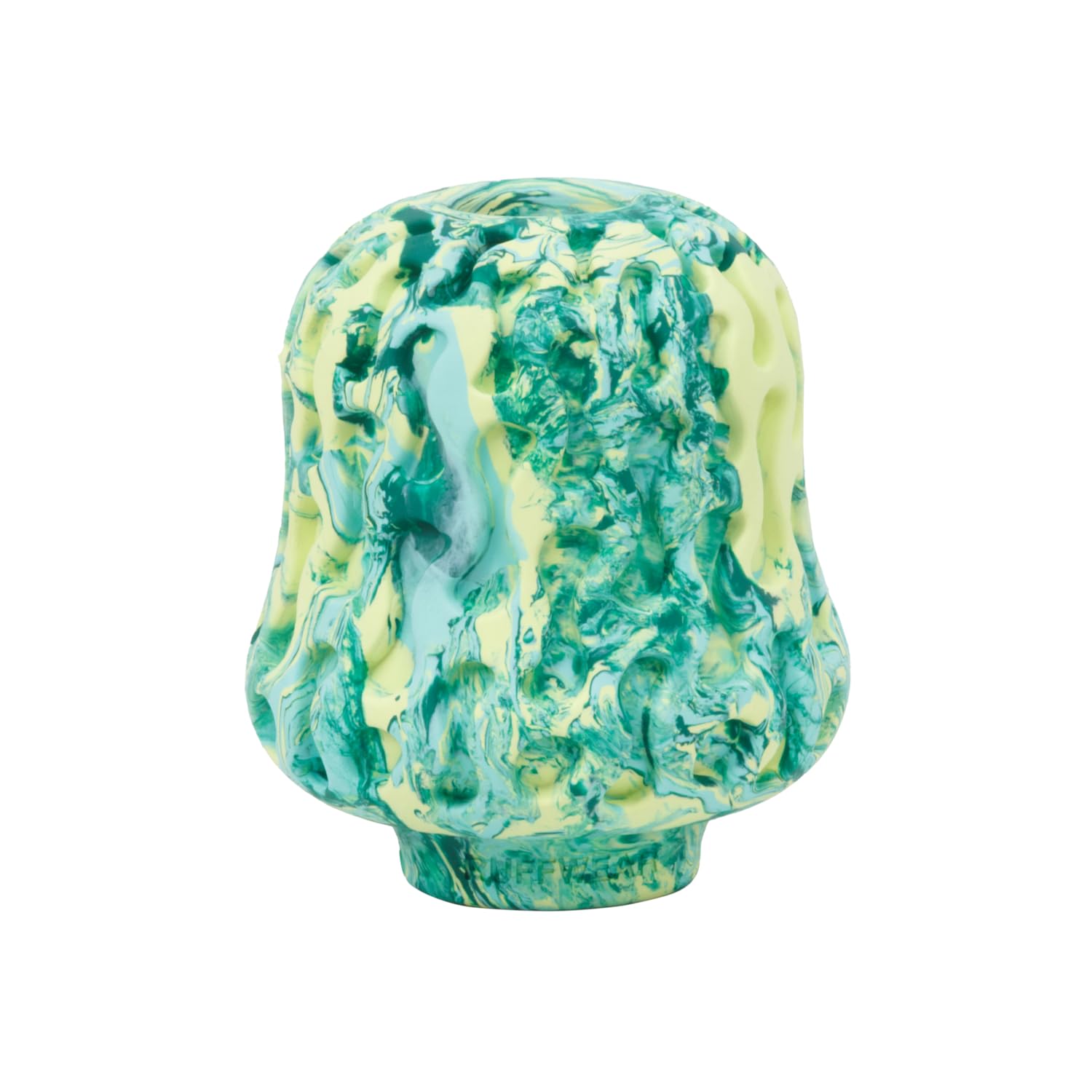 RUFFWEAR Morel Dog Toy, Interactive Dog Chew Toy & Puzzle, Pet Safe Dog Treats Dispenser Ball, Natural Latex Rubber Tough Adult & Puppy Toy & Everyday Dog Enrichment Toy Game, Moss Green