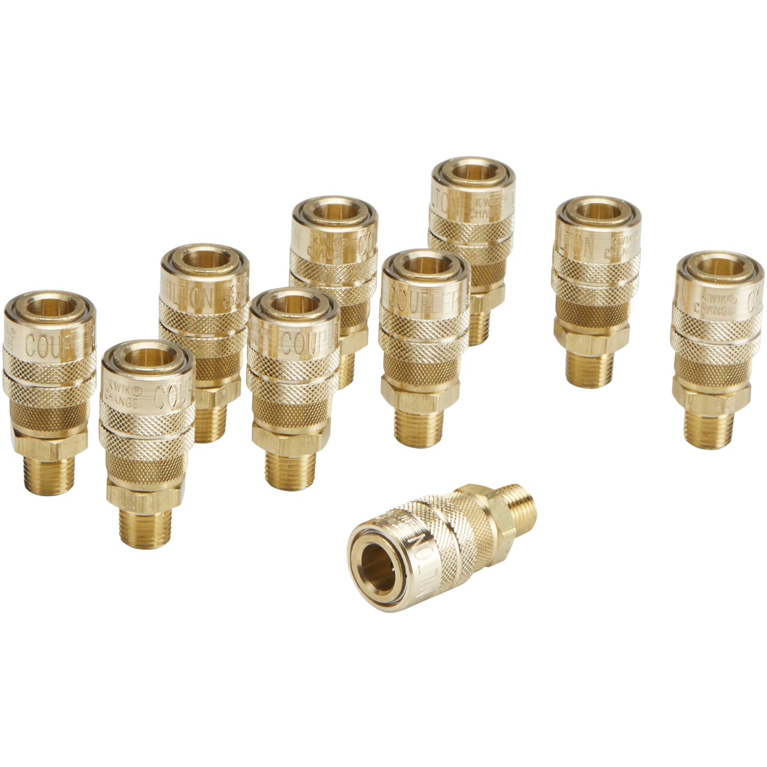 Milton (716) 1/4″ Male NPT M Style (Industrial) Air fitting Quick Connect Coupler – Box of 10