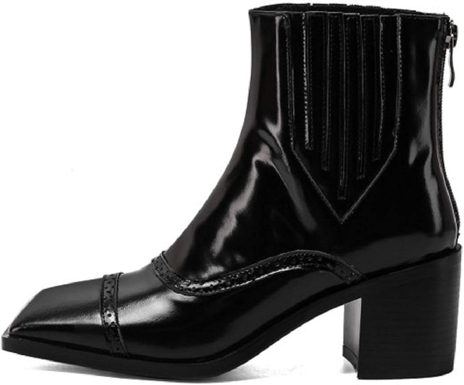 comfortable black heeled boots