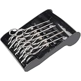 Tujuna Professional Salon Holder Racks Barber Shop Shears Stand Organizer Storage Tray, ABS Scissors Storage Tray Available for 6 Scissors (Black)