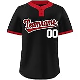 KXK Custom Baseball Jersey Stitched Personalized Hip Hop Baseball Shirt Sports Uniform for Men Women Youth