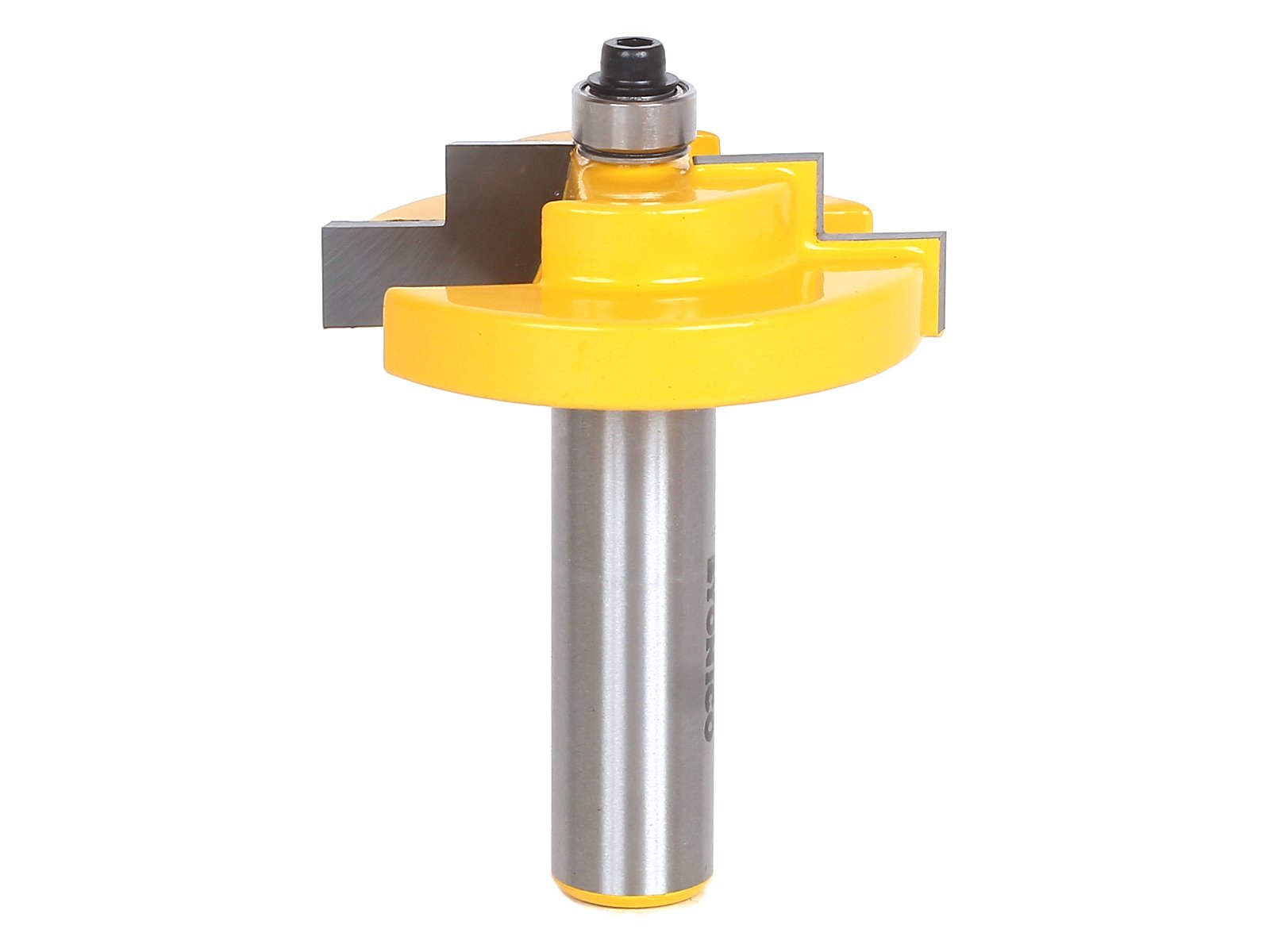 Yonico 18126 - Stepped Rabbet Router Bit, 1/4" Glass and Artwork Inner Step - 1/2" Shank