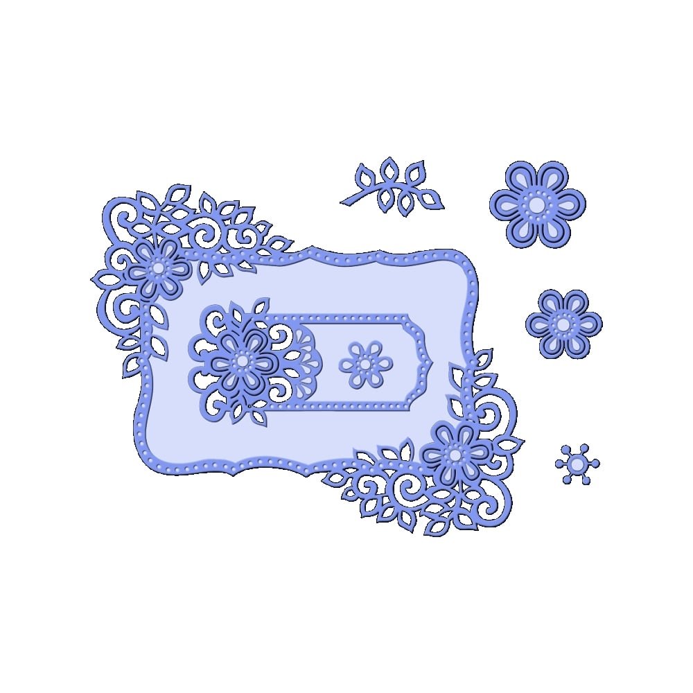 Sweet Dixie Fancy Floral Frames Die