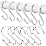 BellRhein Shower Curtain Hooks, Metal Shower Hooks