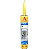 Sikaflex 1A Polyurethane Premium Grade High Performance Elastomeric Sealant, 10.1 fl oz Capacity, Black
