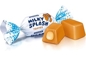 Roshen Milky Splash, Caramel Creamy Toffee with Milk Filling, Kosher, Halal 2.2lb/1kg