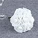 Febou Artificial Flowers, 50pcs Real Touch Artificial Foam Roses Decoration DIY for Wedding Bridesmaid Bridal Bouquets Centerpieces, Party Decoration, Home Display, Office Decor (White)