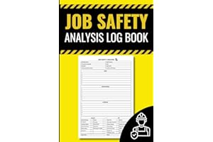 Job Safety Analysis Log Book: Compact JSA Pocket Guide for Workplace Safety and Hazard Assessment | Document Job Steps, Risks