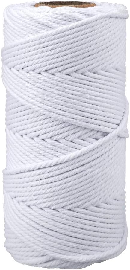 jijAcraft 4MM White Macrame Rope Cord
