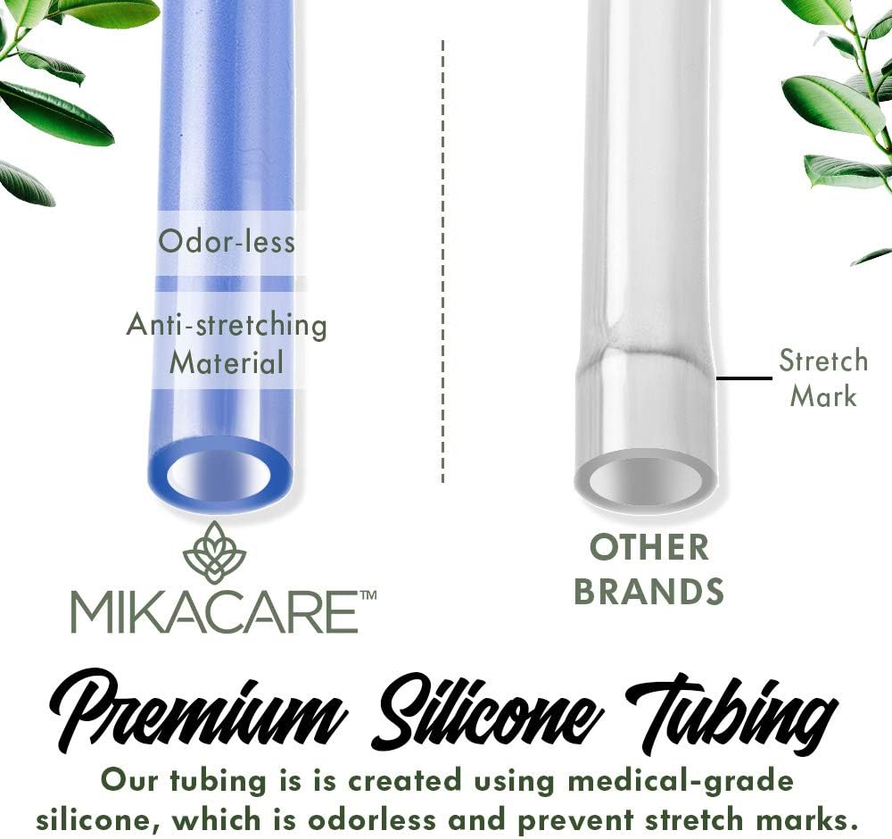 Mikacare Enema Bag Kit Clear Non-Toxic Silicone. for Coffee and Water Colon Cleanse. 6 Foot Long Hose, BPA and Phthalates Free 2 Quart: Health & Personal Care