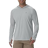 Runhit UPF 50+ Fishing Shirts for Men Long Sleeve Sun Protection Hoodie Lightweight Outdoor Workout Hiking Running Rash Guard
