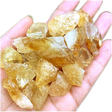 Natural Citrine Yellow Quartz Crystal Stone Rock Chip Specimen Healing Decor New Collectibles Skateboardtraining Crystals Mineral Specimens