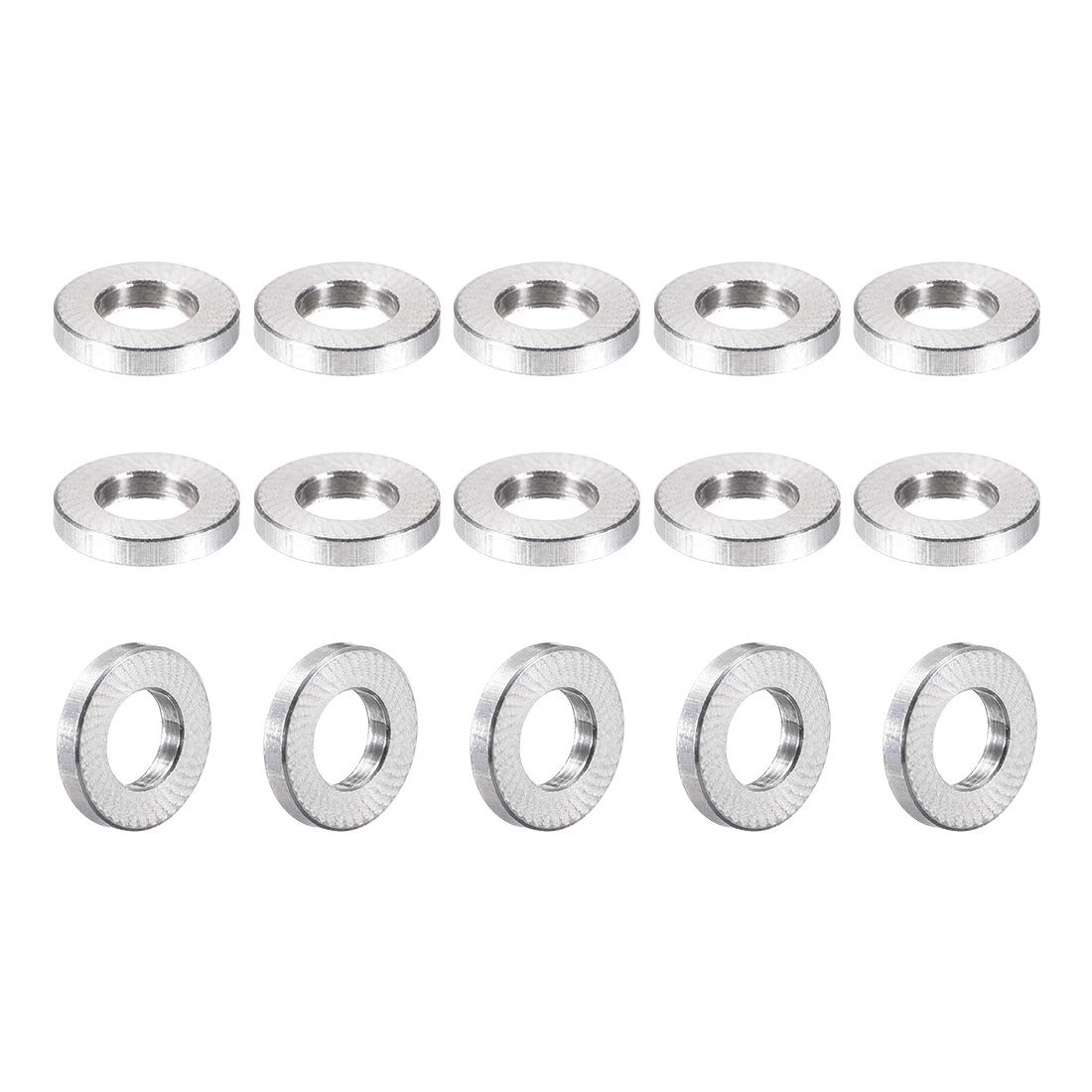 sourcing map 15 Pcs Round Aluminum Standoff Column Spacer 3.1x6x1mm(IDxODxH) for Drone FPV Quadcopter Racing RC Multirotors Parts DIY