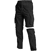 NATUVENIX Hiking Pants Men Quick Dry Convertible Fishing Pants for Men Zip Off Lightweight Mens Cargo Pants Outdoor Travel