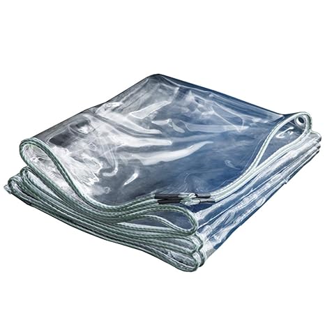 Transparente PVC Wasserdichte Plane verdicken Regenschutz Tarp weicher Kunststoff Balkon Regen Vorhang Sonnenschutz Tarp mit 