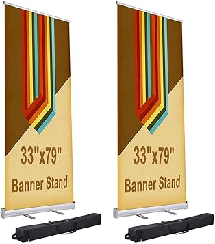 Amazon Com Yescom 33x79 Aluminum Retractable Roll Up Banner