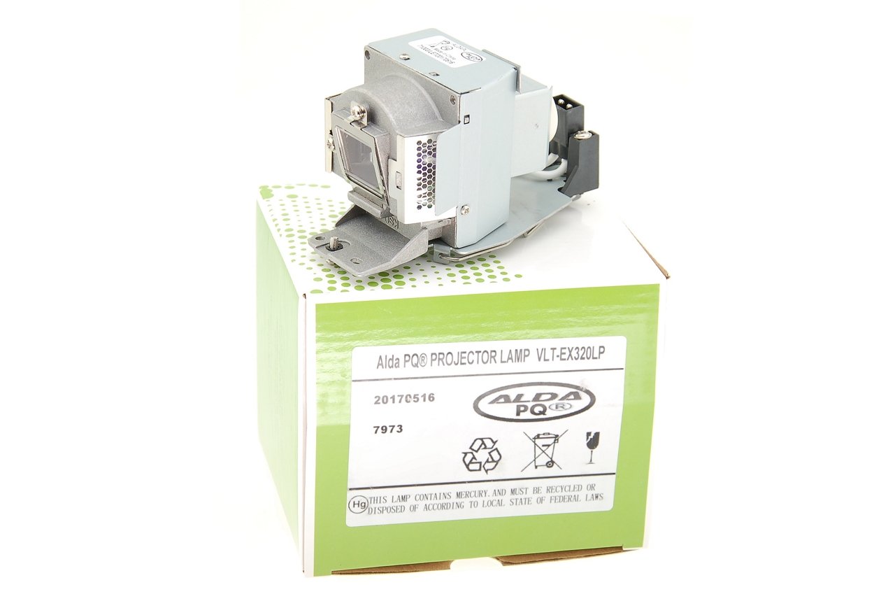 Alda PQ Premium, Projector Lamp compatible with MITSUBISHI EW330U, EW331U-ST, EX320-ST, EX321U, EX321U-ST, GW-575, GX-560, VLT-EX320LP Projectors, Lamp with housing