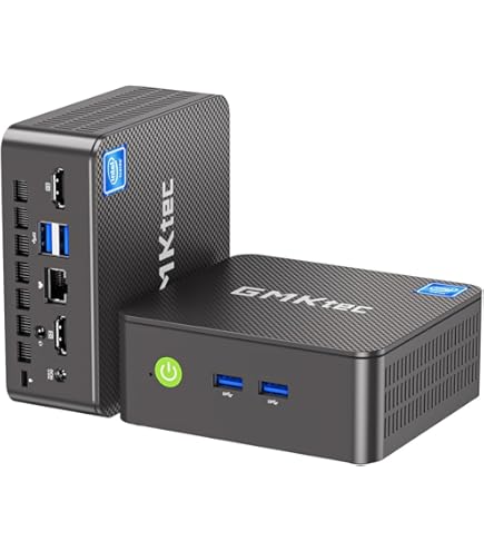 GMKtec ミニPC DDR5 USB 3.0 HDMI GMKtec Mini PC Intel N97 (up to 3.60GHz) 12GB DDR5 256GB SSD