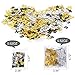 Konsait 50th Birthday Decoration, 50th Birthday Hanging Swirl (15 Counts), Happy Birthday & 50 Table Confetti (1.05oz) Black Hanging Swirl Ceiling Decor Table Decor for Birthday Party Decorations