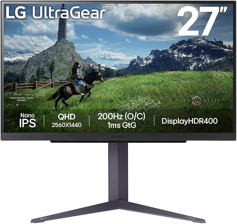 LG UltraGear 27GS85Q 27 inch 1440p 200Hz IPS G-Sync FreeSync