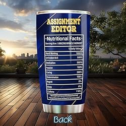 MONIZILUCKY Assignment Editor Tumbler Stainless
