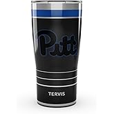 Tervis Traveler Pittsburgh Panthers - Night Game Triple Insulated Tumbler Travel Cup Keeps Drinks Cold & Hot, 20oz, Stainless Steel
