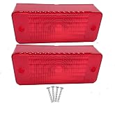 AGP.1978 Red Rear Tail Light Lens 6672276 ELJ50-0416 E-6672276 6672276 Compatible with Bobcat Skid Steer Loader A300 S100 S130 S150 T110 T140 T180 T190 T200 T250 2 Packs