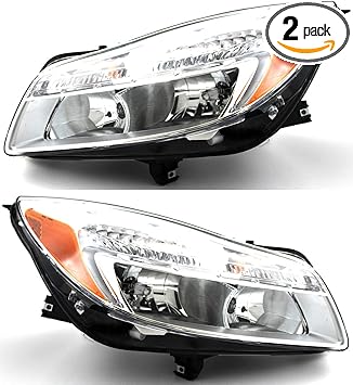 Amazon Com For Buick Regal Headlight 2011 2012 2013 Driver And Passenger Side Headlamp Assembly Replacement Automotive