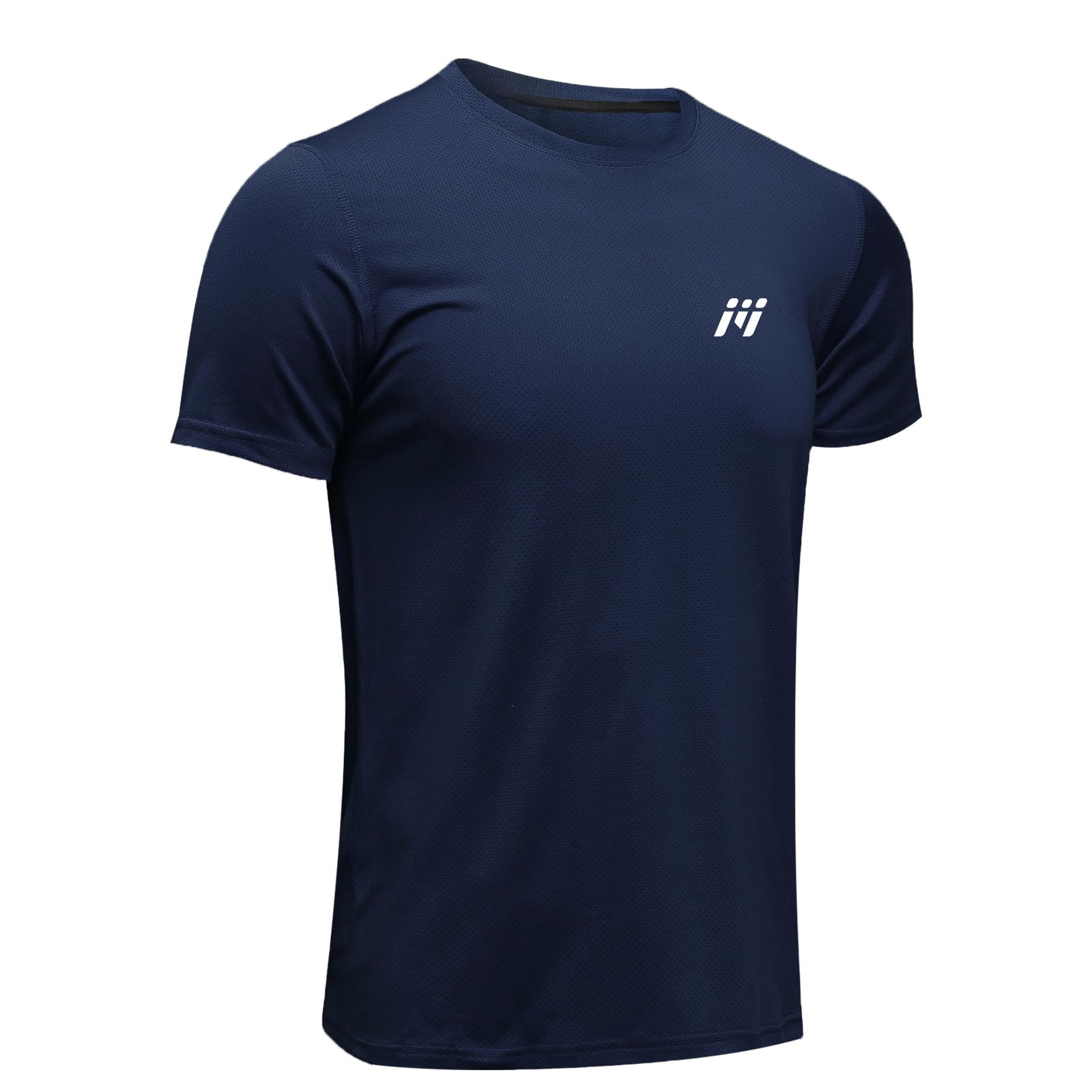 MEETWEE Sportshirt Herren, Laufshirt Kurzarm Mesh Funktionsshirt Atmungsaktiv Schnelltrocknend Sports Gym Shirt Trainingsshirt für Männer Sommer
