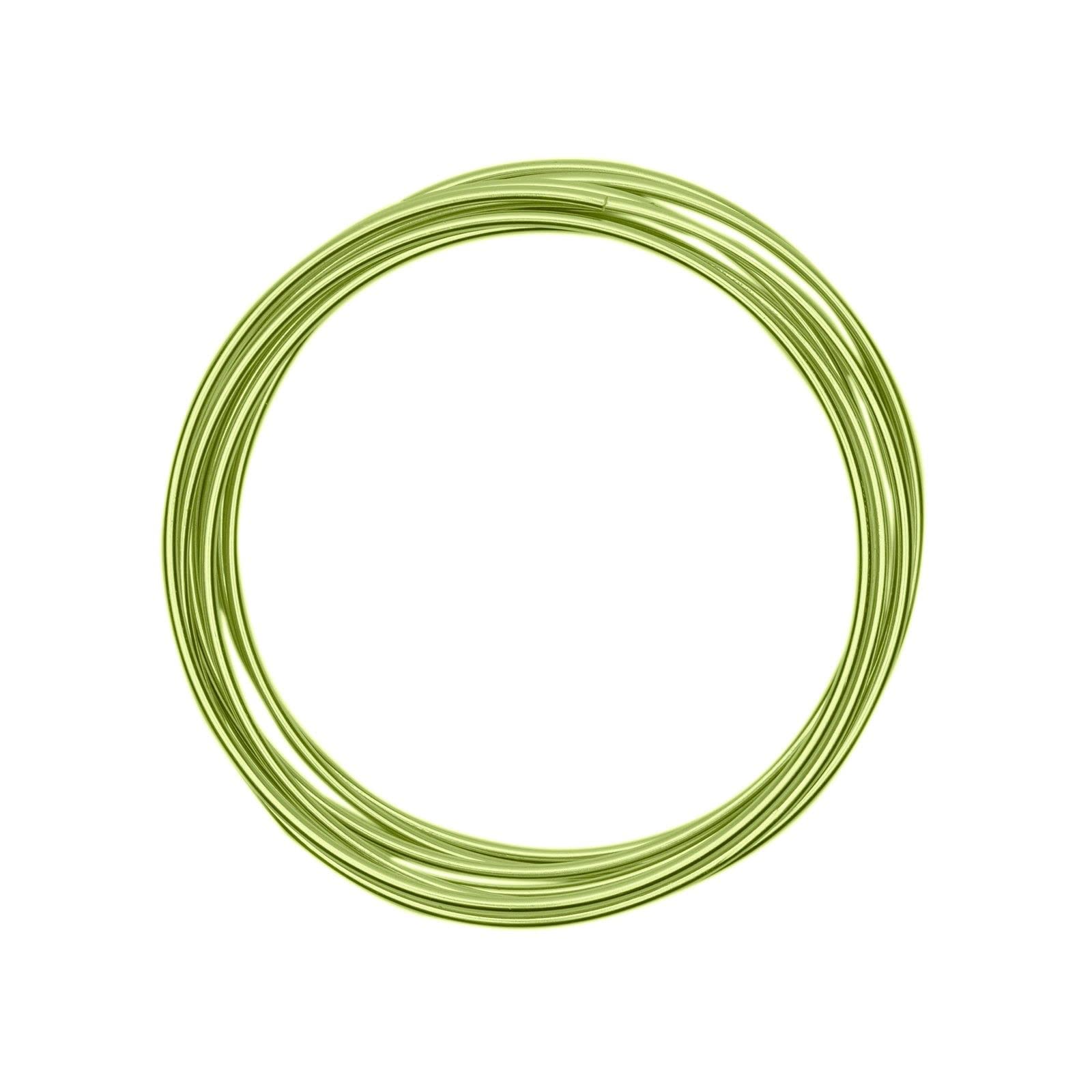 Vaessen Creative Aluminium Craft Wire 9.8 ft (3 m) x 0.12" (3 mm) Mint Green - Flexible Metallic Wire for Crafting, Flower Arranging, Jewellery Making and Modelling