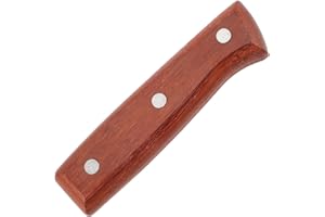 Luxshiny Wood Knife Handle Replacement Set Ergonomic Non-Skid Cutter Handle Grip Kitchen Cutter Replacement for Comfortable Control