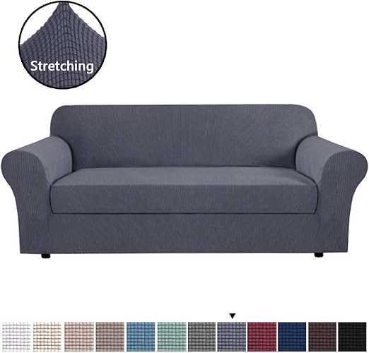 Amazon Com H Versailtex High Stretch 2 Pieces Sofa Cover