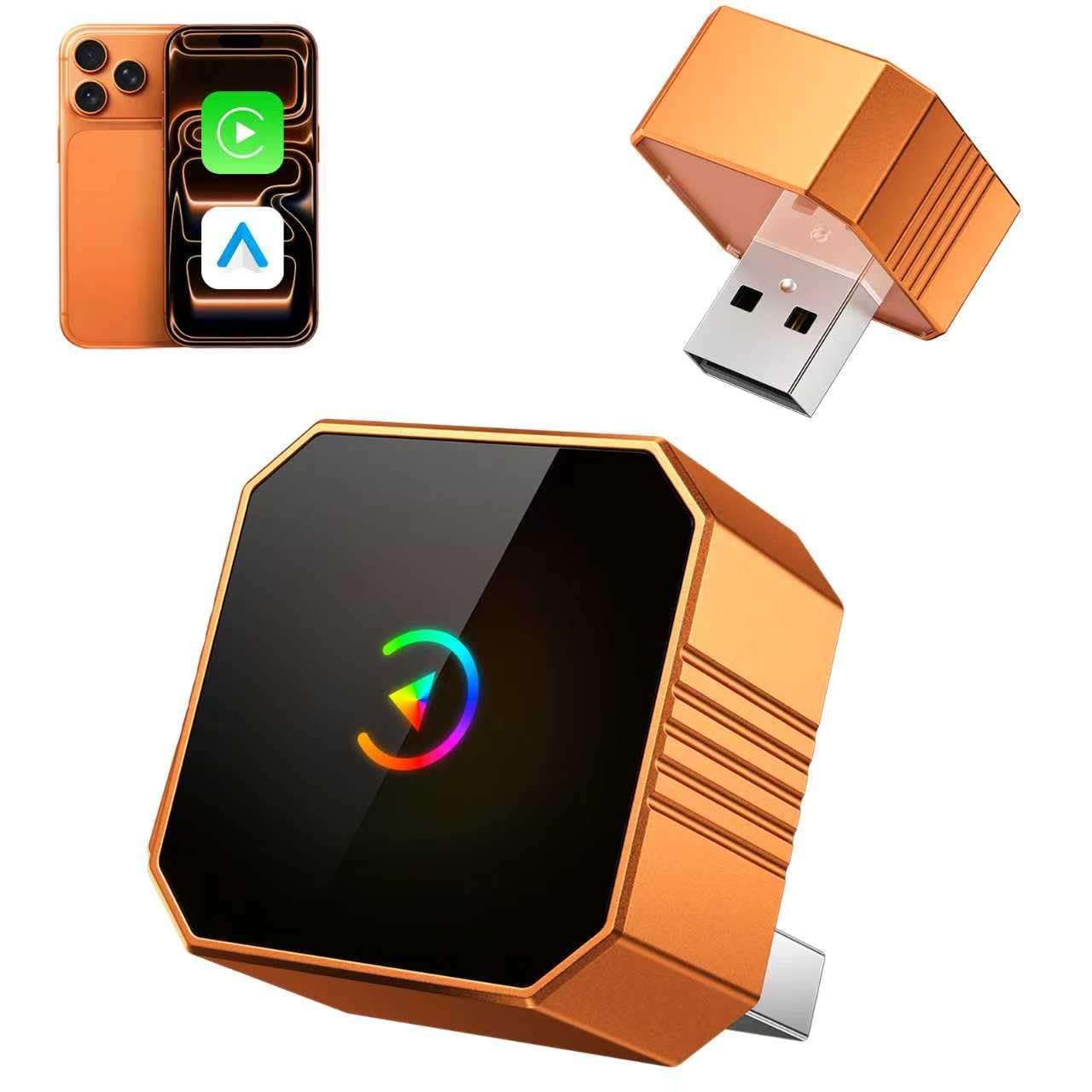 Photo 1 of 2-in-1 Wireless CarPlay for iPhone 2026 Upgraded, Wired to Wireless Car Play & Android Auto with 5.0GHz WiFi, Fast Auto-Connect, Plug & Play, Marine Audio Subwoofer Compatible with iPhone iOS 10+