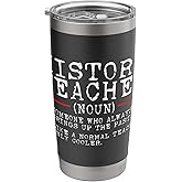 History Teacher Definition Funny Quote Sarcasm Women Men Stainless Steel Insulated Tumbler