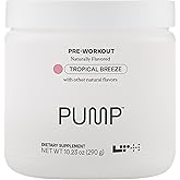 LTH Pump Pre-Workout - Delicious Drink Powder - with L-Theanine & L-Citrulline - Supports Metabolism, Stamina & Focus - Tropical Breeze, 40 Servings