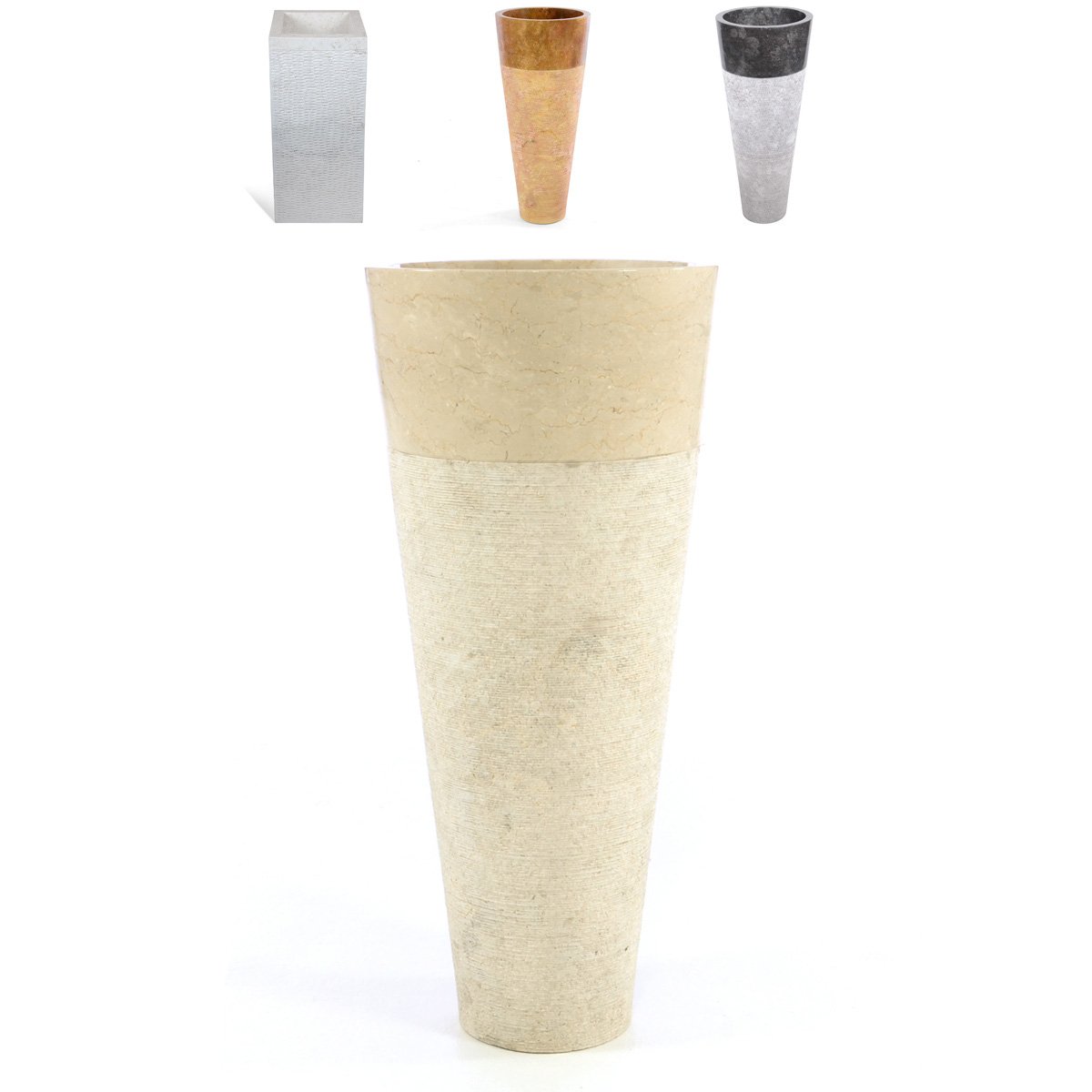 Divero S auml ulenwaschbecken Waschbecken Mit Stands auml ule