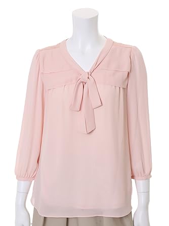 Amazon エフデ Ef De シフォンボウタイブラウス ピンク 09 シャツ