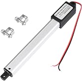 NORJIN Mini Electric Linear Actuator 12V, 4" Stroke Waterproof Linear Actuator, Speed 4mm/s, 200N/45lb, w/Mounting Brackets for Car RV Electric Door Opener Sofa Recliner TV Table Cabinet Window Lift